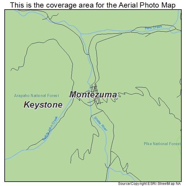 Montezuma, CO location map 