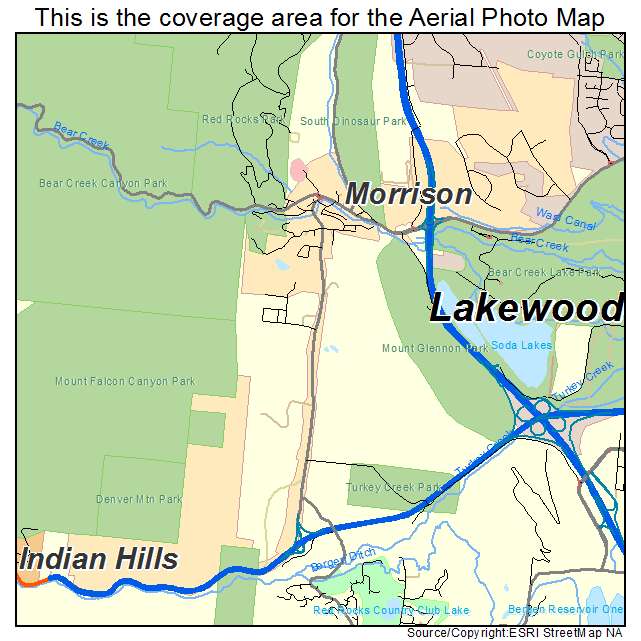 Morrison, CO location map 