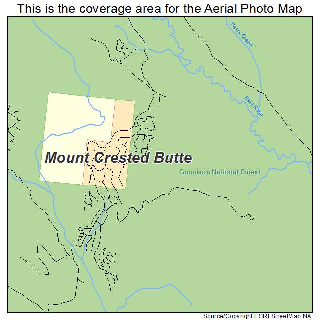 Mount Crested Butte, CO location map 