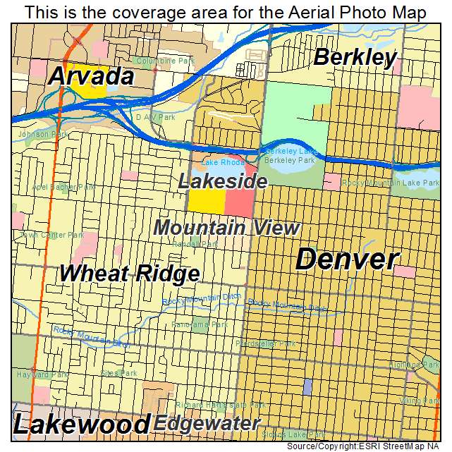 Mountain View, CO location map 