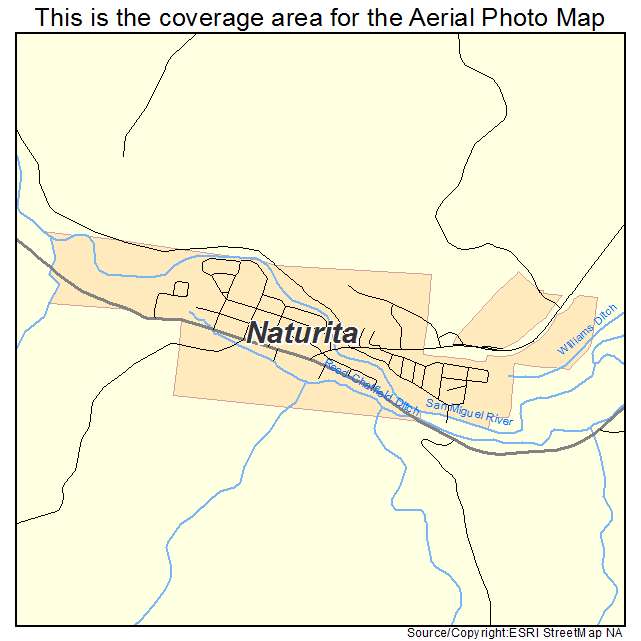 Naturita, CO location map 