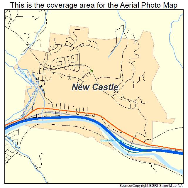 New Castle, CO location map 