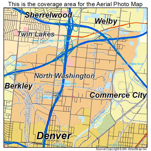 North Washington, CO location map 