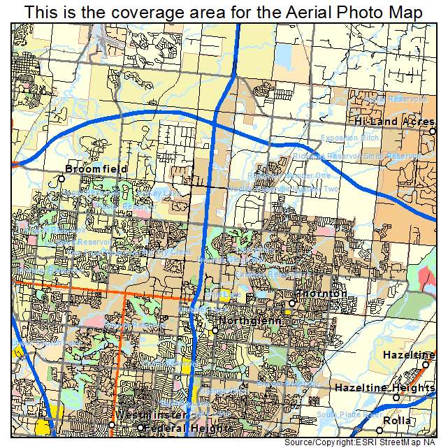 Northglenn, CO location map 