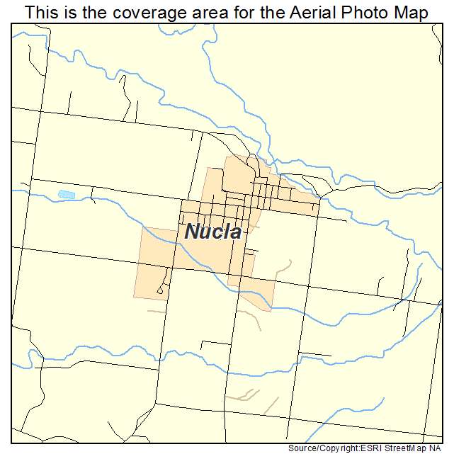Nucla, CO location map 