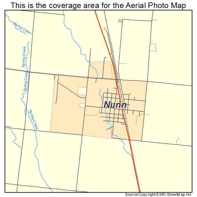 Nunn, CO location map 