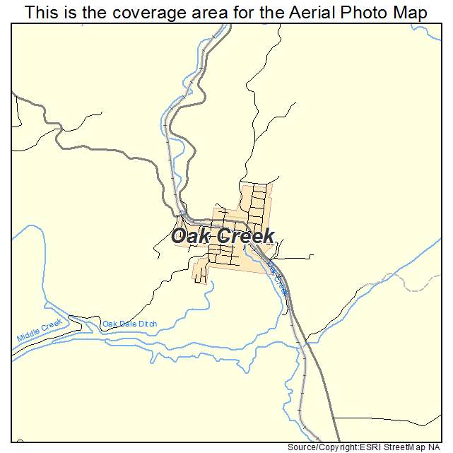 Oak Creek, CO location map 