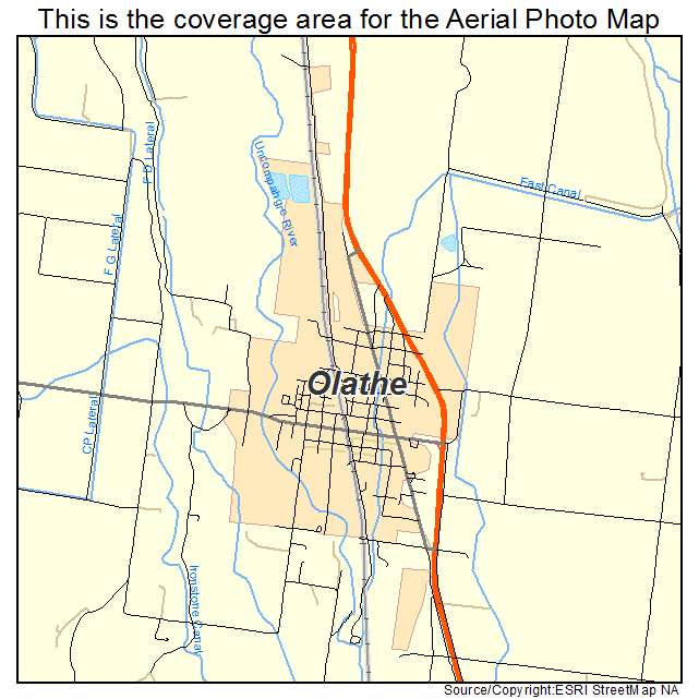 Olathe, CO location map 