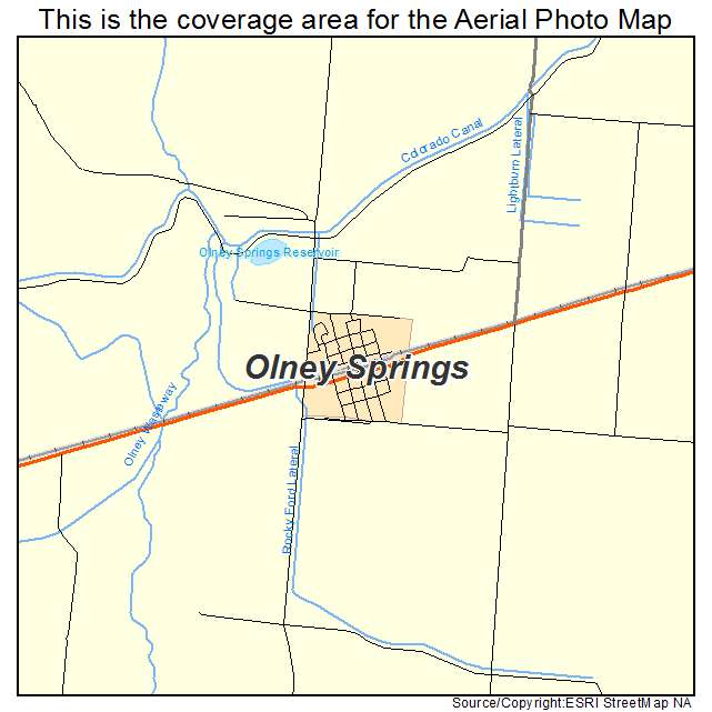 Olney Springs, CO location map 