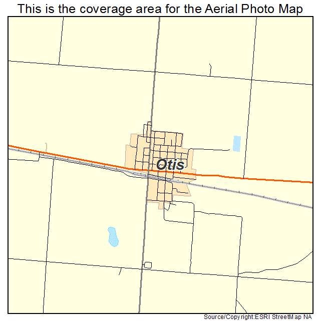 Otis, CO location map 