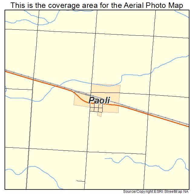 Paoli, CO location map 
