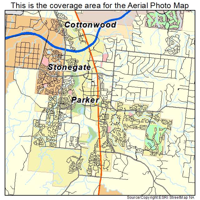 Parker, CO location map 