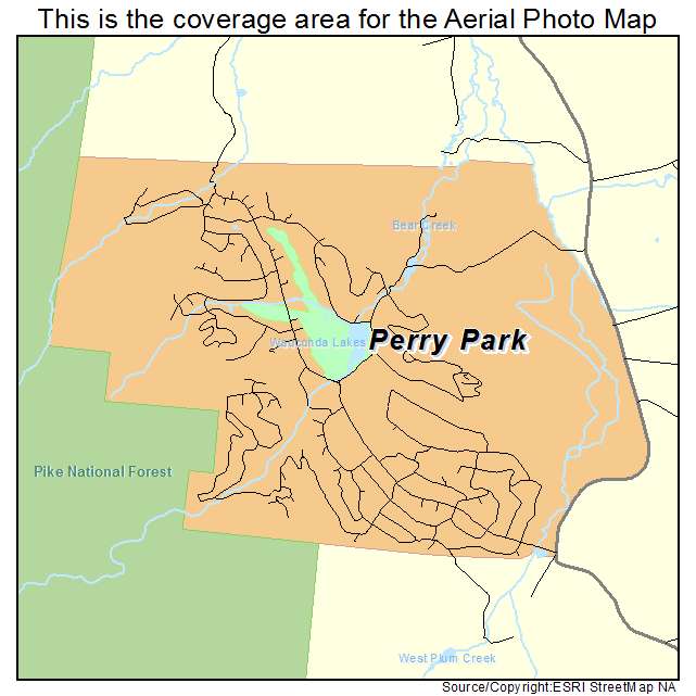 Perry Park, CO location map 