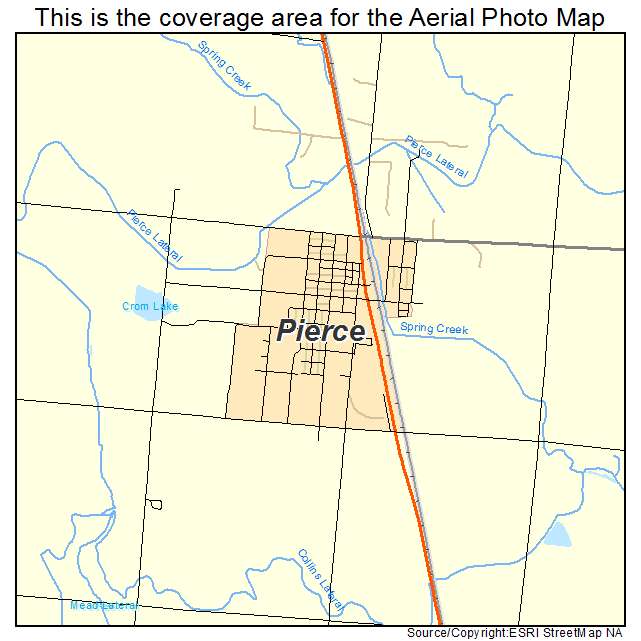Pierce, CO location map 