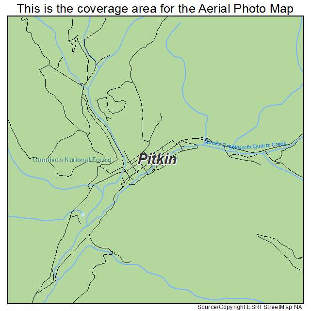 Pitkin, CO location map 