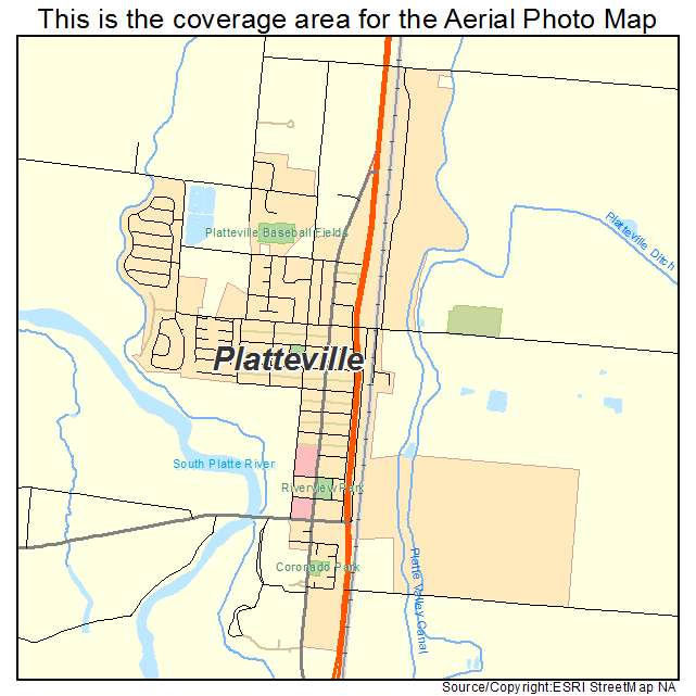 Platteville, CO location map 