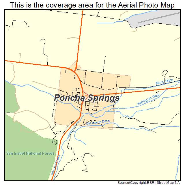Poncha Springs, CO location map 