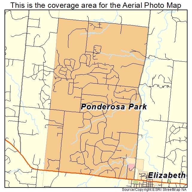 Ponderosa Park, CO location map 