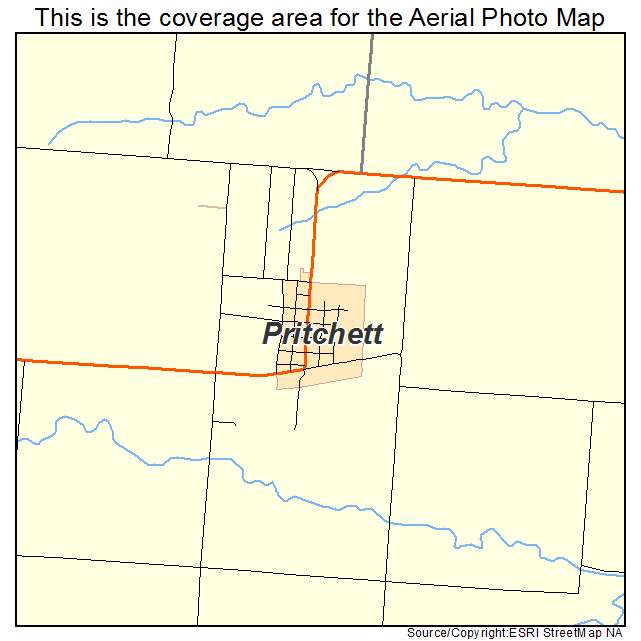 Pritchett, CO location map 