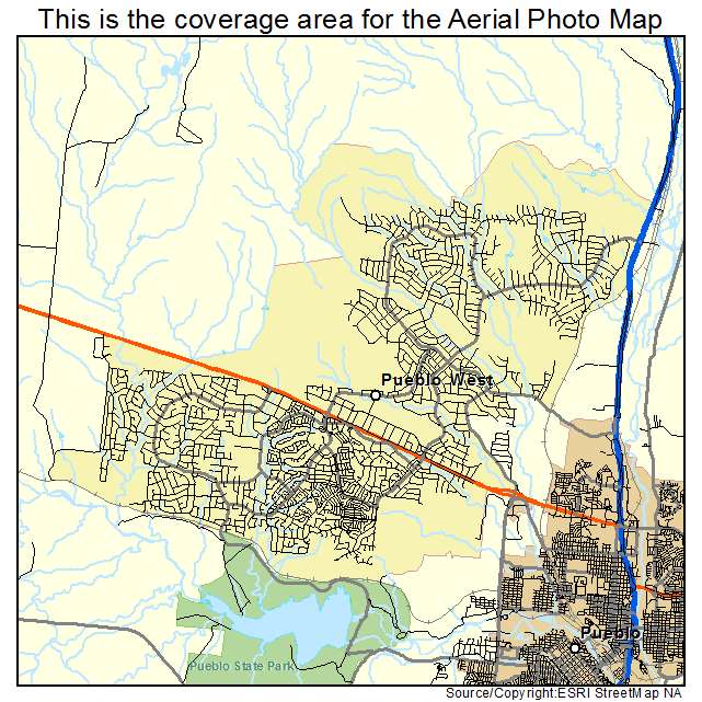 Pueblo West, CO location map 