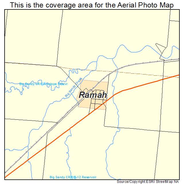 Ramah, CO location map 