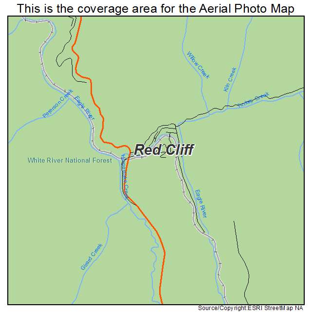 Red Cliff, CO location map 