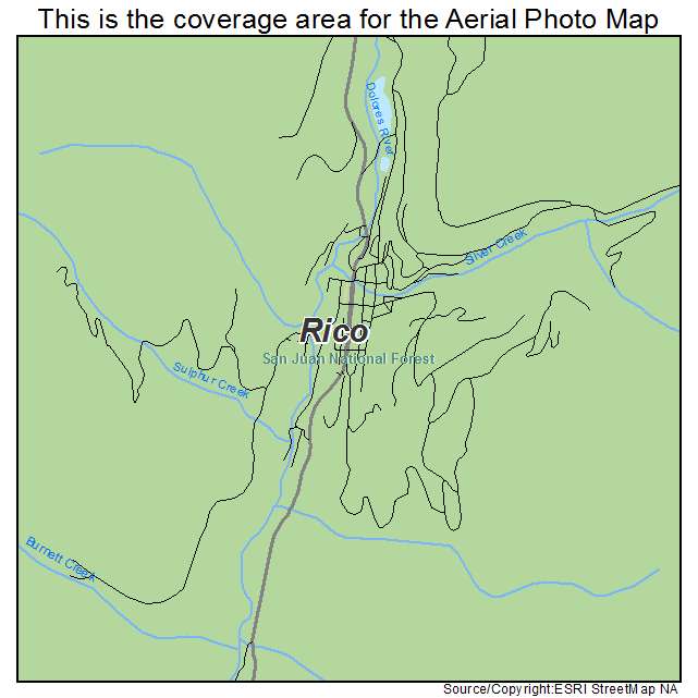 Rico, CO location map 