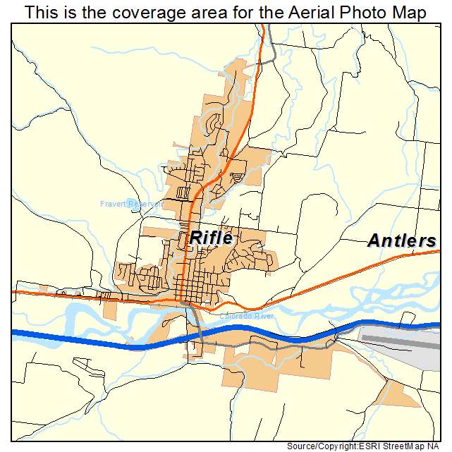 Rifle, CO location map 