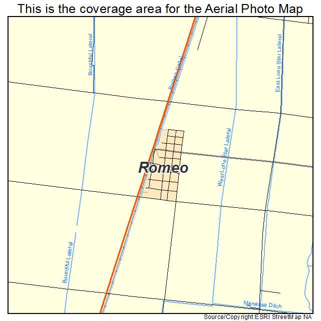 Romeo, CO location map 