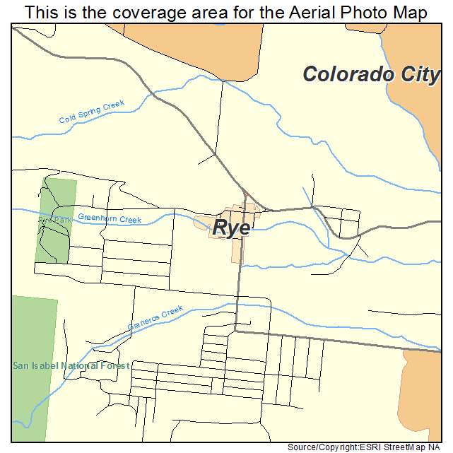 Rye, CO location map 