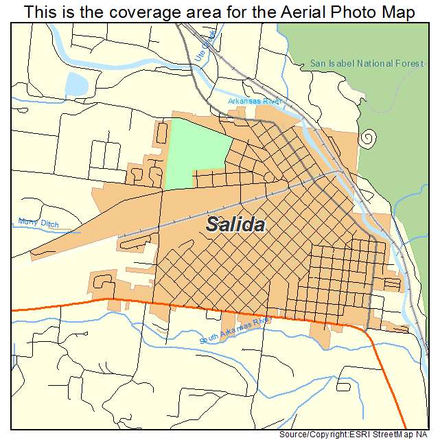 Salida, CO location map 