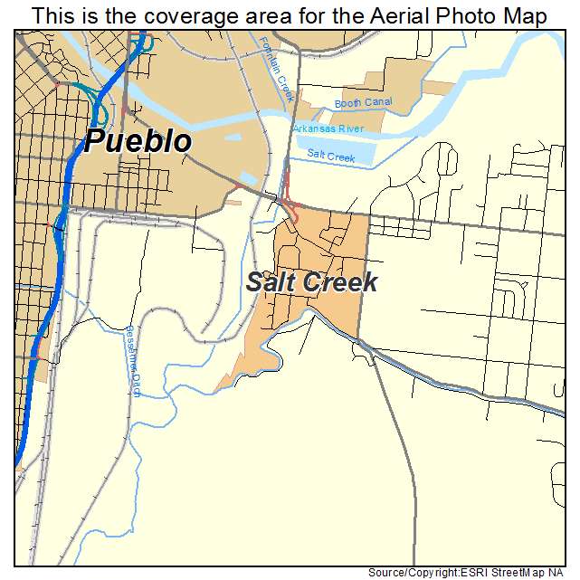 Salt Creek, CO location map 