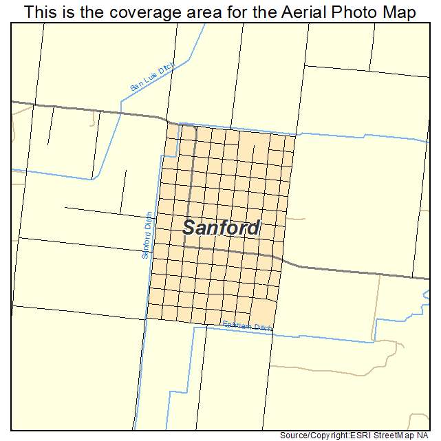 Sanford, CO location map 
