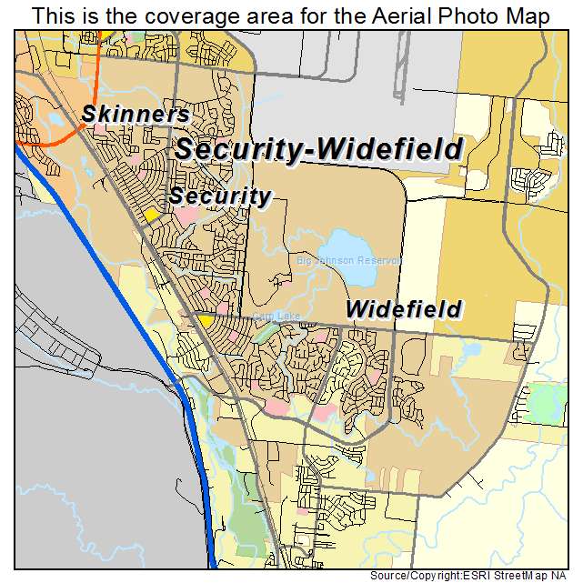 Security Widefield, CO location map 