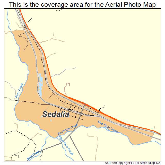 Sedalia, CO location map 