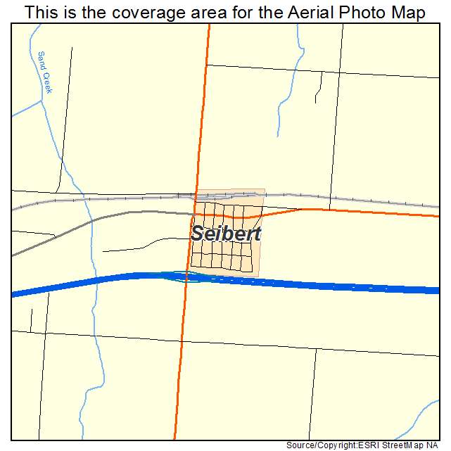 Seibert, CO location map 