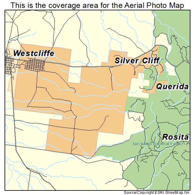 Silver Cliff, CO location map 