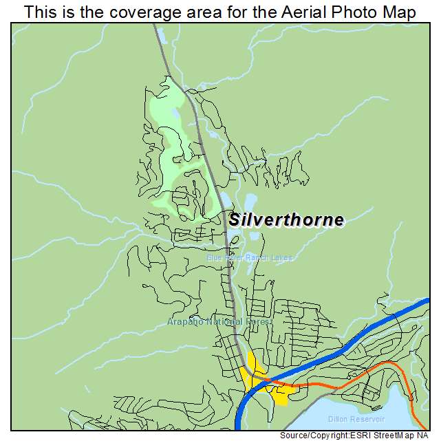Silverthorne, CO location map 