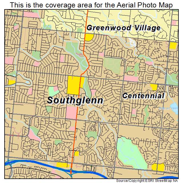 Southglenn, CO location map 