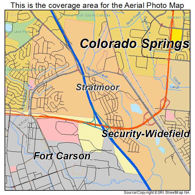 Stratmoor, CO location map 