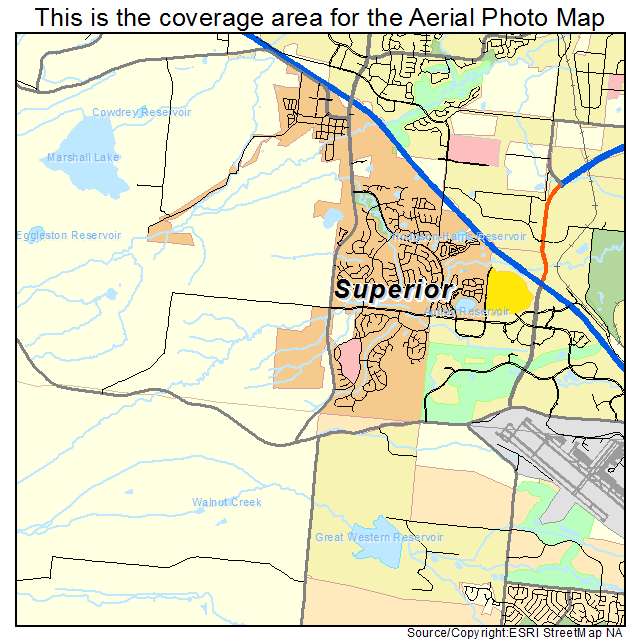 Superior, CO location map 