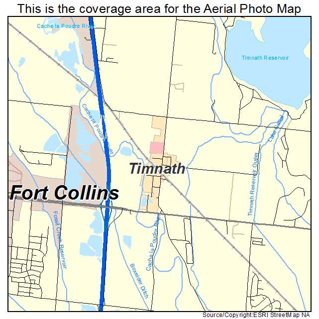 Timnath, CO location map 