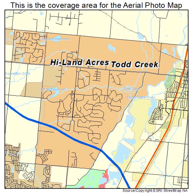 Todd Creek, CO location map 