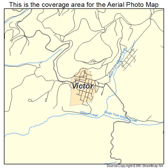 Victor, CO location map 