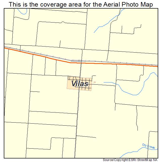 Vilas, CO location map 