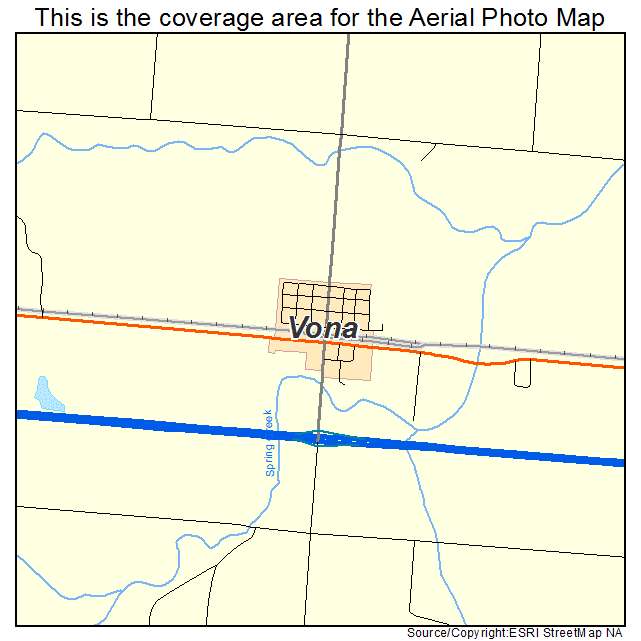 Vona, CO location map 