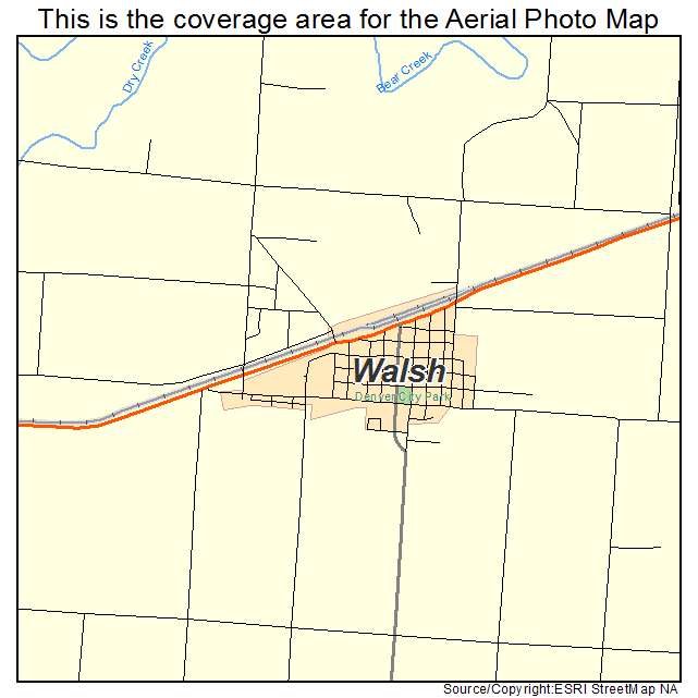 Walsh, CO location map 
