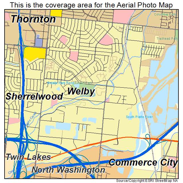 Welby, CO location map 