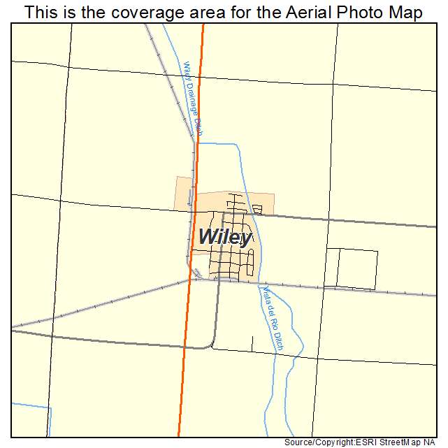 Wiley, CO location map 