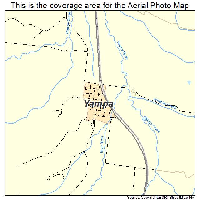 Yampa, CO location map 
